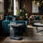 North Marble Top End Table