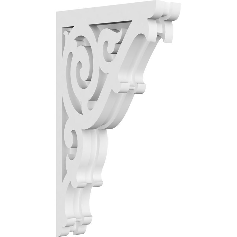 Corbeau en PVC de qualité architecturale Athens, H 12 po x l 7 po x P 1,875 po