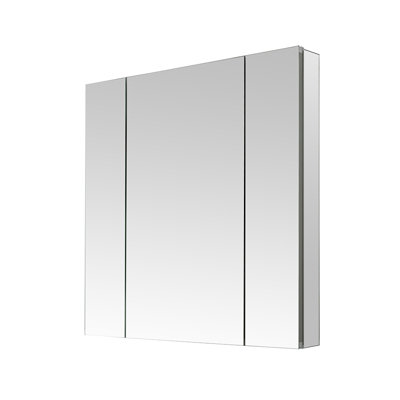 Armoire à pharmacie avec prises électriques, désembueur, miroir grossissant 3X à DEL Royale l 36 po x H 36 po x P 5 po.
