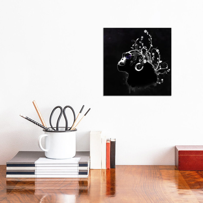 Monkey Tripping by Nicklas Gustafsson - Wrapped Canvas Art Prints, 30.48 cm H x 30.48 cm W