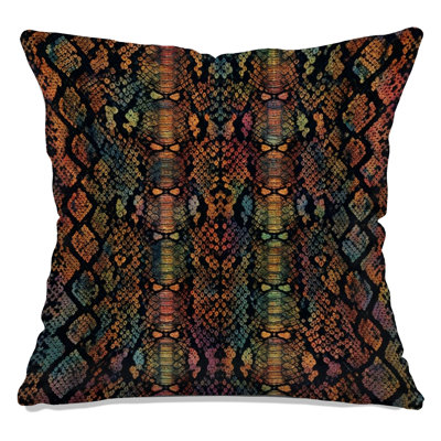 Snake Skin Texture Double Sided Throw Pillows