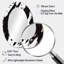 «Black and White Abstract collages enchantment» - Décoration murale miroir ovale noir-1378633414