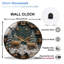 Horloge murale en verre Winter-Deer-Face-With-Stars