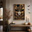 «Steampunk Gentleman in Top Hat with Gold Gears», art mural sur toile-145452745