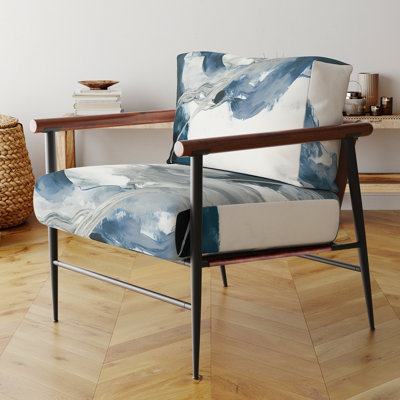 Fauteuil rembourré bleu d'appoint Feeling Honolulu Blue X