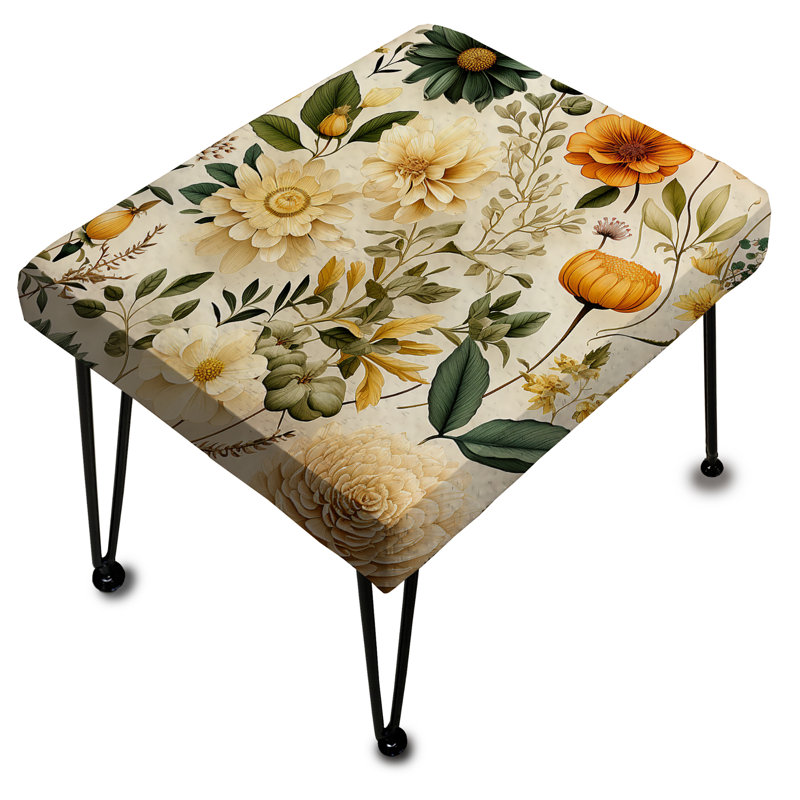 Motif floral Wanderlust Boho - Repose-pieds botanique rectangulaire