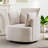 33.86'' Wide Contemporary Soft Upholstered Swivel Barrel Chair With Two Accent Pillows-117494264
