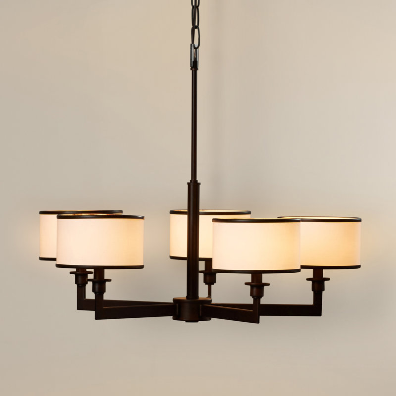 Darcia 5 - Light Dimmable Classic / Traditional Chandelier, Oil Rubbed Bronze