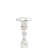 Jewa Vintage Pillar Candle Holder, 28 Inch Speckled White Magnesia