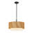 1-light Rattan Pendant Light With Diffuser