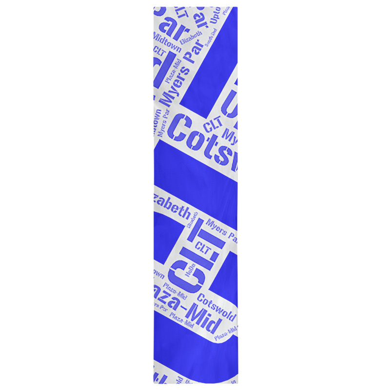 Chemin de table blendtable en coton, 72 po x 16 po, Bleu, Charlotte