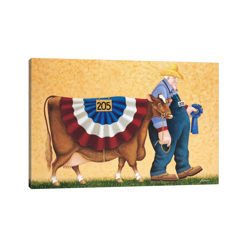 First in Class 1 Piece Wrapped Canvas Painting, 66.04 cm H x 45.72 cm W x 3.175 cm D