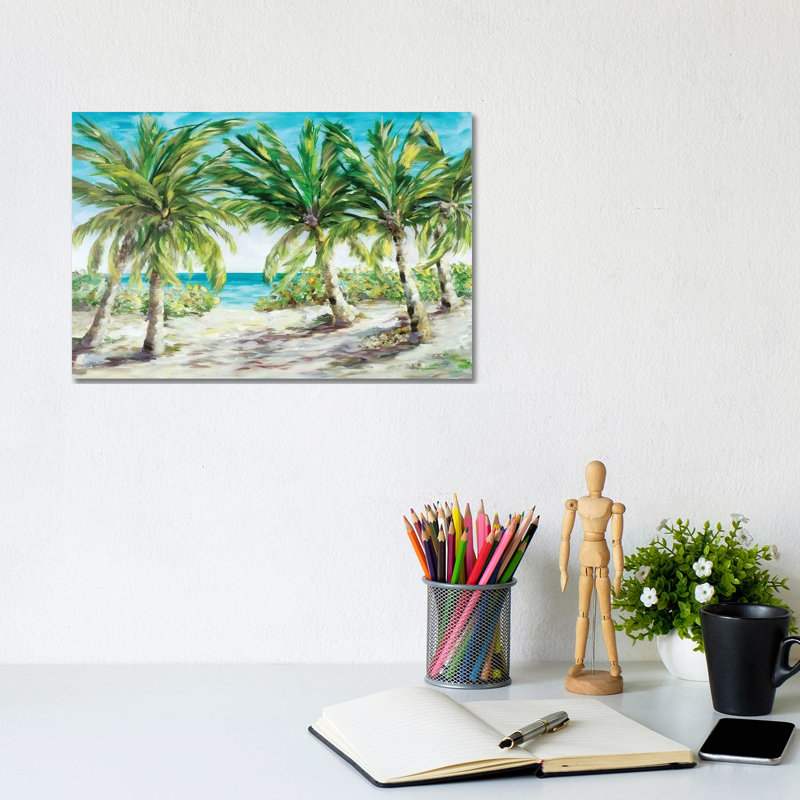 Palm Escape by Julie Derice - Wrapped Canvas Gallery-Wrapped Canvas Giclée, 20.32cm H x 30.48cm W