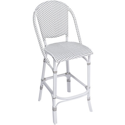 Sofie Outdoor Bar Stool with Cappuccino Dots