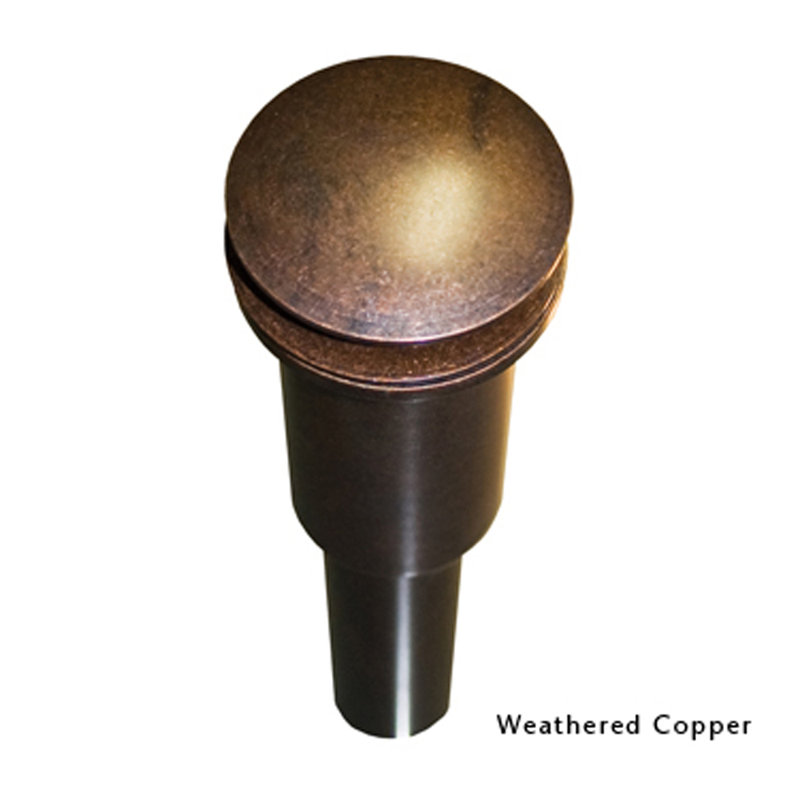 Sink 1.5"  Dome Drain Sink Drain, Weathered Copper