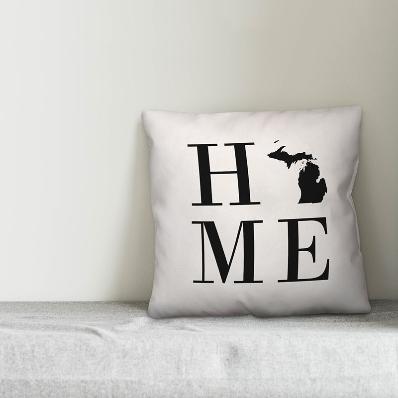 Alabama Outdoor Reversible Throw Pillow, Michigan