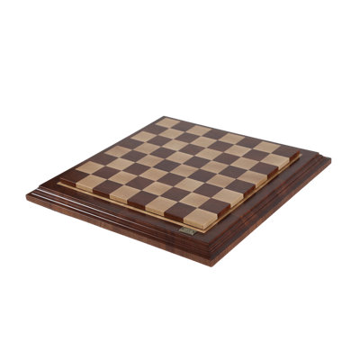 Handmade Oak/Beige Chess Board Game