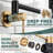 Wall Mounted Pot Filler With Double Handle In Black And Gold-125347137