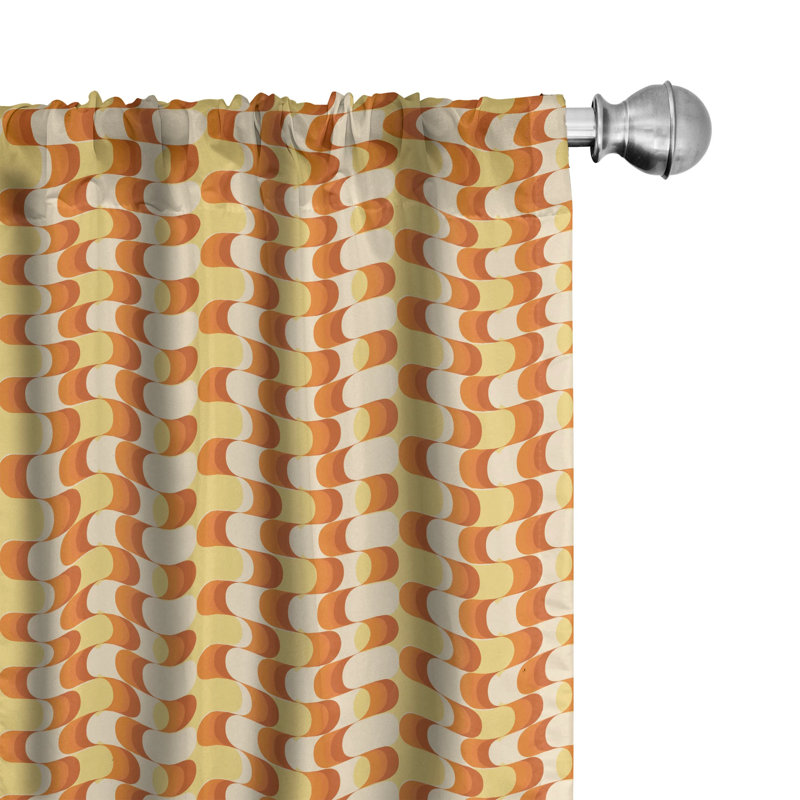 Semi-Sheer Rod Pocket Curtain Panel, 28" x 95"