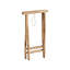 Solid Wood Tray Top Cross Legs End Table