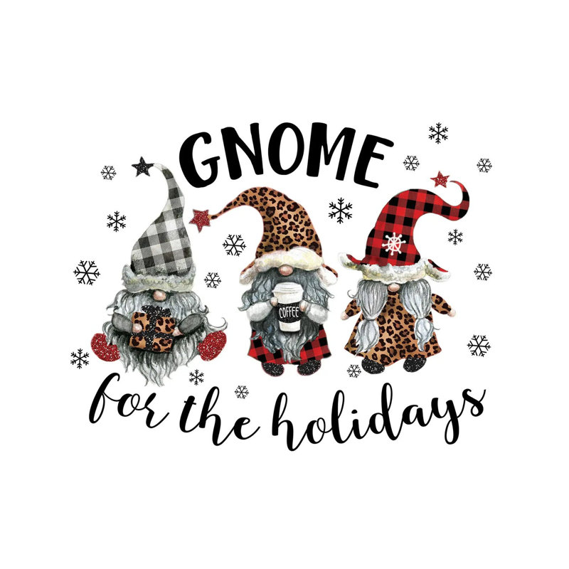 Gnome For The Holidays by Ephrazy Graphics - Wrapped Canvas Gallery-Wrapped Canvas Giclée, 45.72 cm H x 45.72 cm W