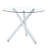 Modern Glass Dining Table Sets With Metal Framework For Elegant Kitchen