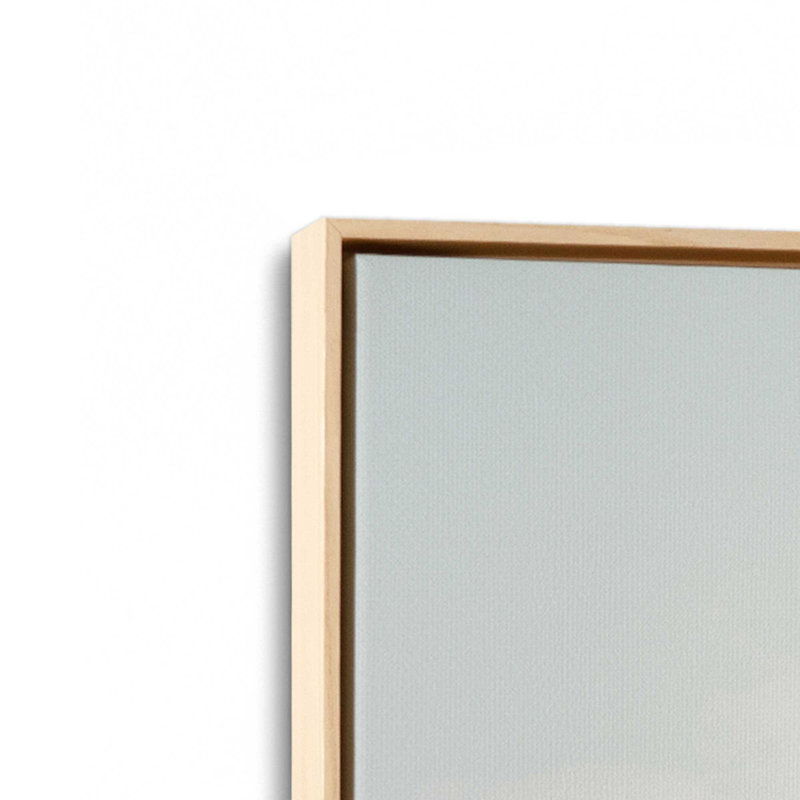 Impression sur toile Golden Palm View, Cadre américain en érable flottant, H 12,75 po x l 8,75 po x P 1,75 po