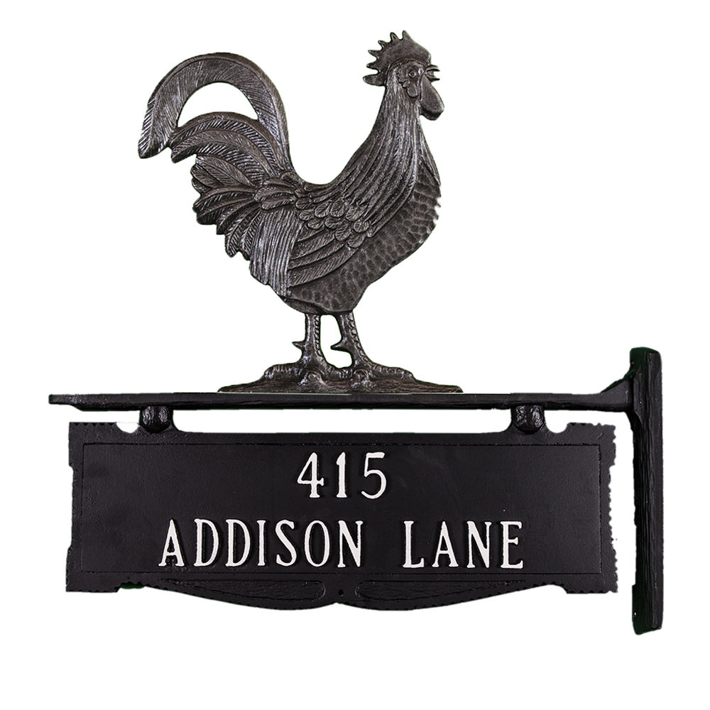 Montague Metal Products Inc. 2-Line Address Post | Wayfair