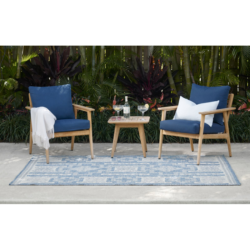 Fecteau Moroccan Indoor / Outdoor Rug, Rectangle 4'1" x 6'