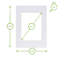 Picture Mount for A5 Frame - Photo Size 4" x 6"