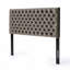 Tufted Upholstered Queen Size Bed Headboard In Modern Button Design, Adjustable Solid Wood Head Board, Solid Wood Head Board With Durable Metal Legs
