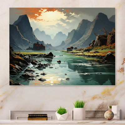 Vietnam Mountain Symphony Landscape II - Vietnam Metal Wall Art Living Room