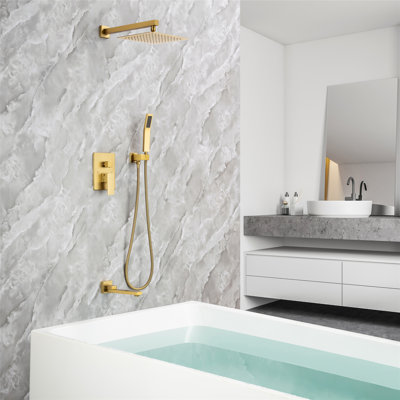 Thermostatic Complete Shower System with Rough in-Valve
