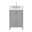 Meuble-lavabo autoportant de 24 po avec comptoir en marbre-840267273-840267275