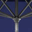 Parasol de patio gris 11 pieds avec manivelle en aluminium Sunbrella bleu-1333245114