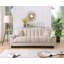 Canapé-lit double en velours avec rangement Biscuit-272789282-355639380