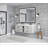60 x 48 Inch LED Bathroom Mirror with Aluminum Frame, Wall Mounted Vanity Mirror, Anti-Fog, Memory, 3 Colors, Stepless Dimmable-1019227814