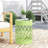Outdoor Metal End Table -Large-1286828853