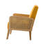 Chaise d'appoint rembourrée avec accoudoirs en rotin Mayenne-1883178531