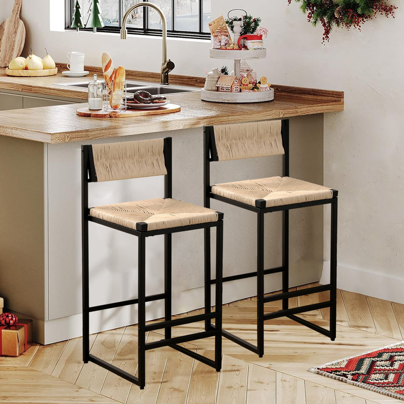 Tabouret de comptoir 25 po Wilhardt, Blanc crémeux