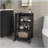 Mcneal Freestanding Bathroom Shelf With Open Storage, Black-1899731275