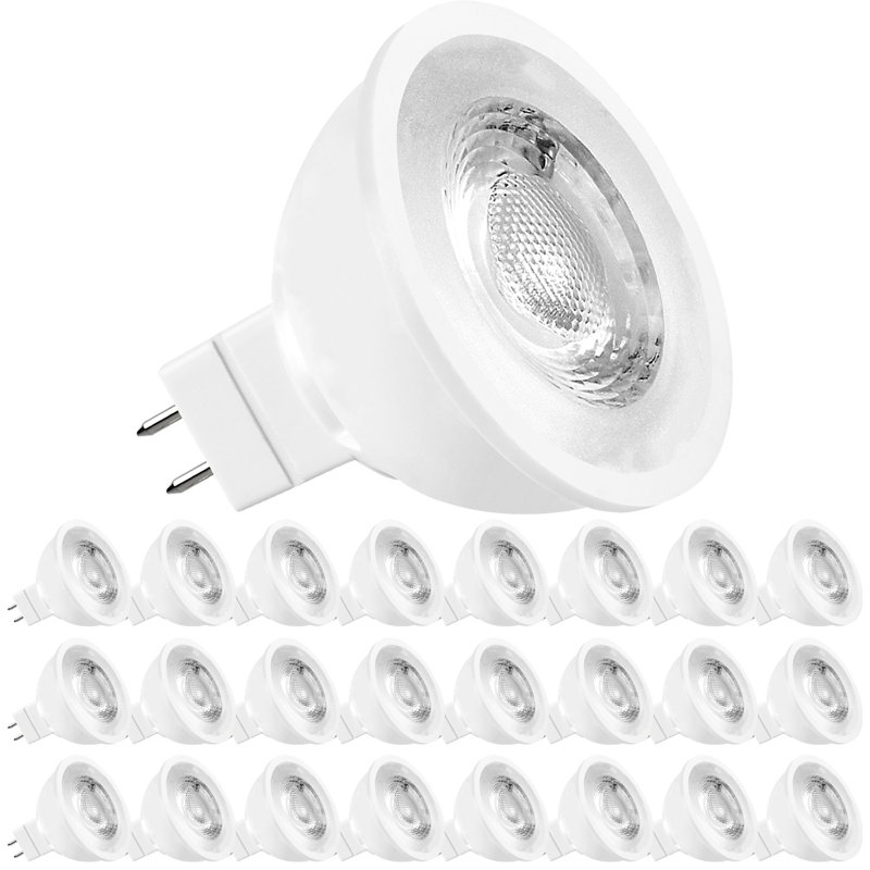 6,5 watts (50 watts équivalents), DEL MR16, ampoule à intensité variable, culot GU5.3 / à deux broches, 5000 K