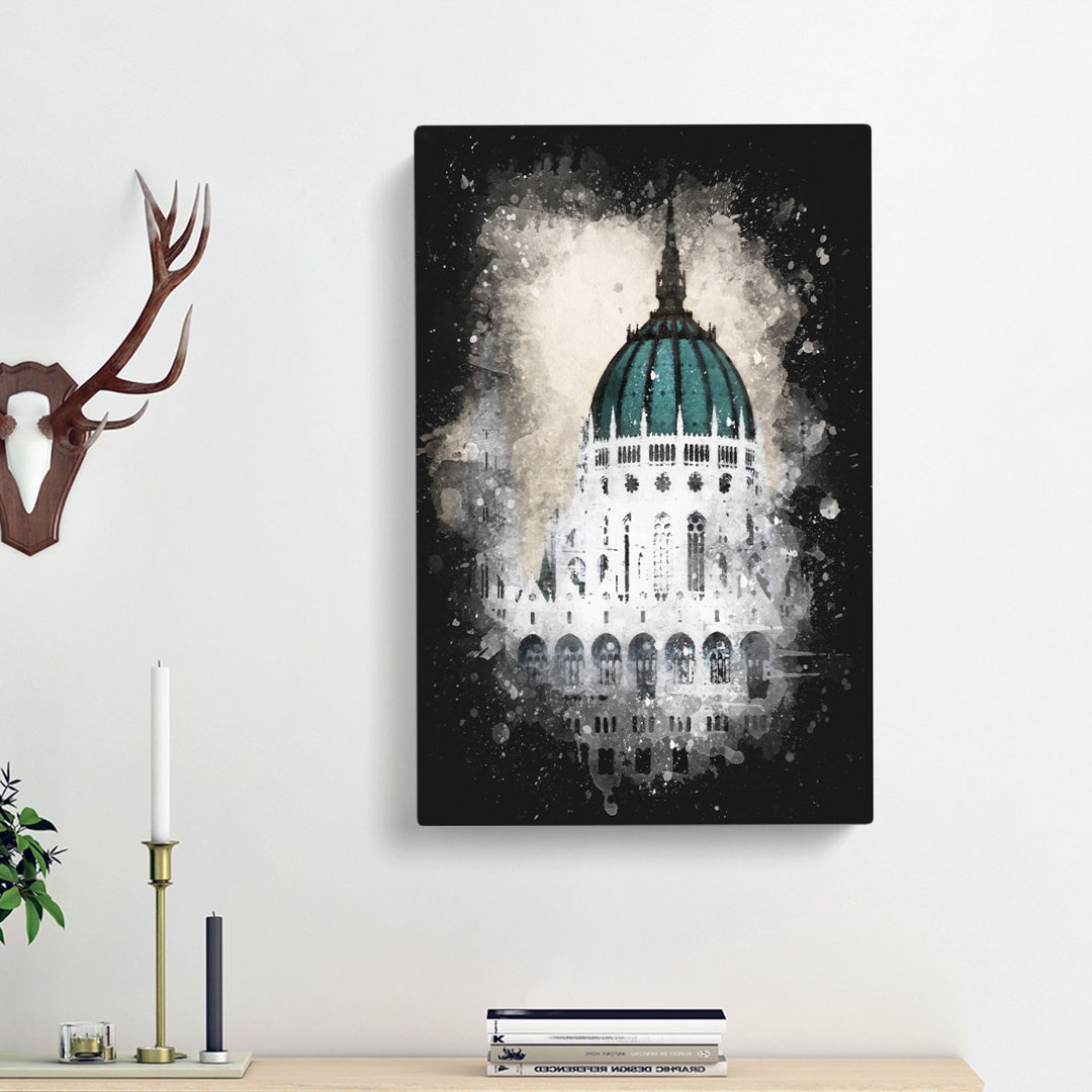 Parliament Building in Budapest - Wrapped Canvas