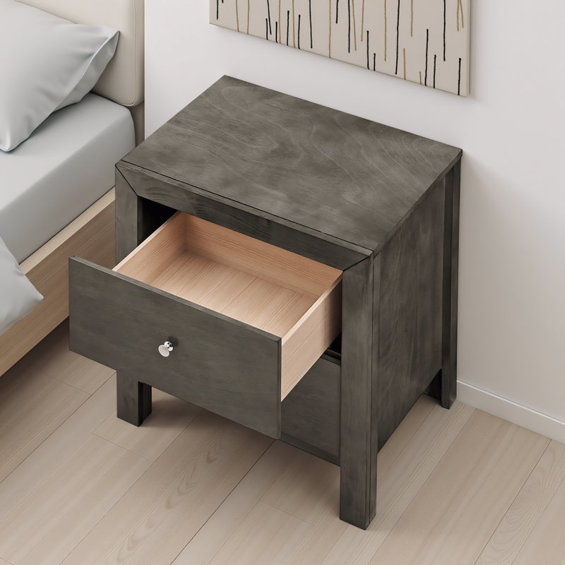 Jarett Gray Nightstand, Gray