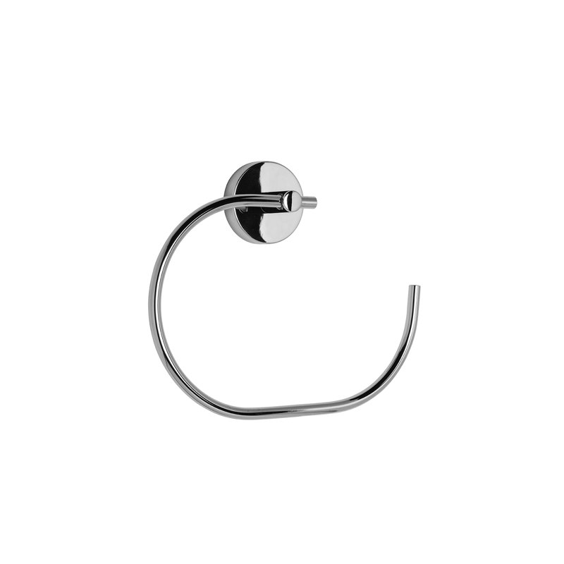 Chrome Wall Mounted Flexi-Fix Towel Ring
