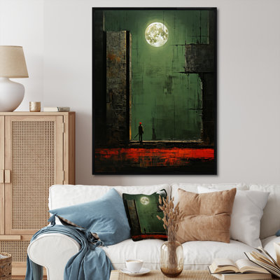 " Full Moon Urban Solitude Retro Minimal I "