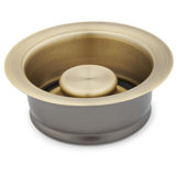 3-1/2" Brass Kitchen Garbage Disposal Flange and Stopper