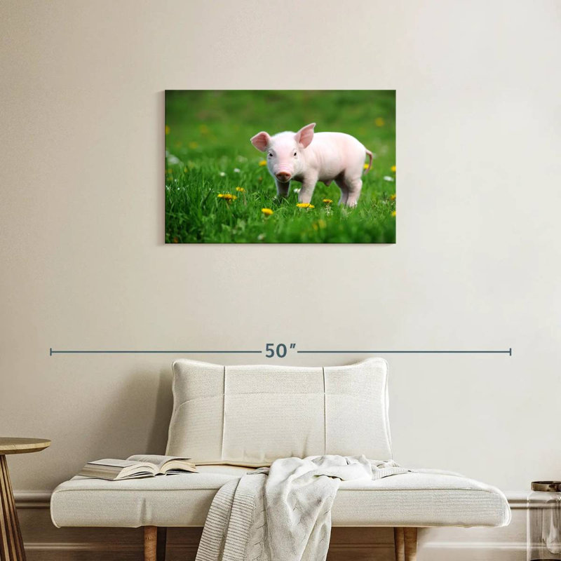 Brampt Spring Grass Pig, 20" H x 30" W