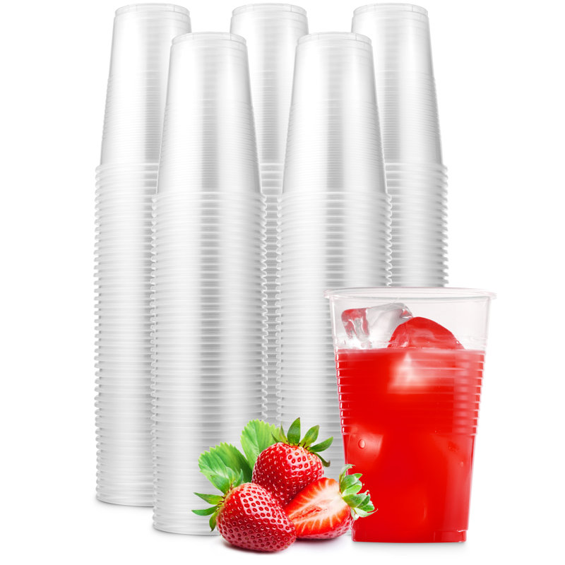 Gobelets jetables en plastique de 16 oz pour 250 invités