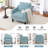 Mid-Century Accent Chairs Featuring Removable Cushions-2075942457